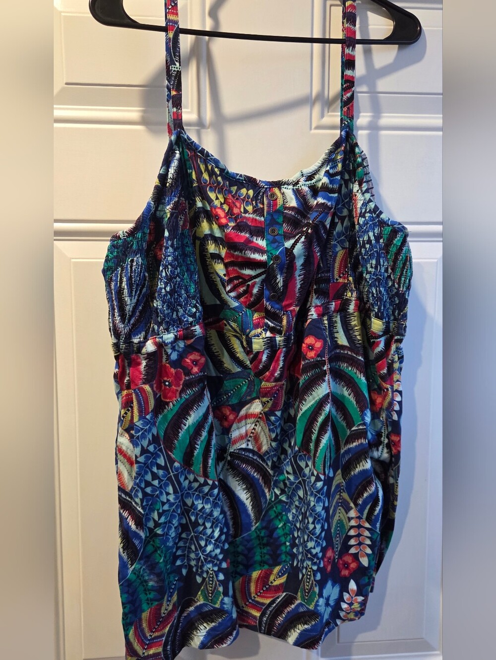 Penningtons Relaxed Fit Tropical Floral Cami Top 3X